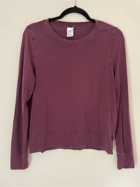Lole Women's Long-Sleeve Crewneck Top - Mauve Plum size large
